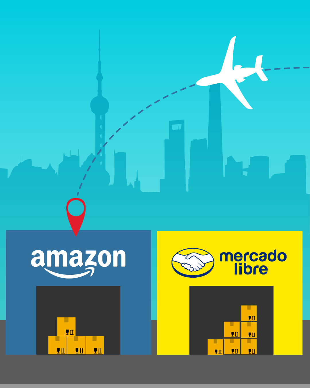 Servicio de envío a MERCADO LIBRE/AMAZON