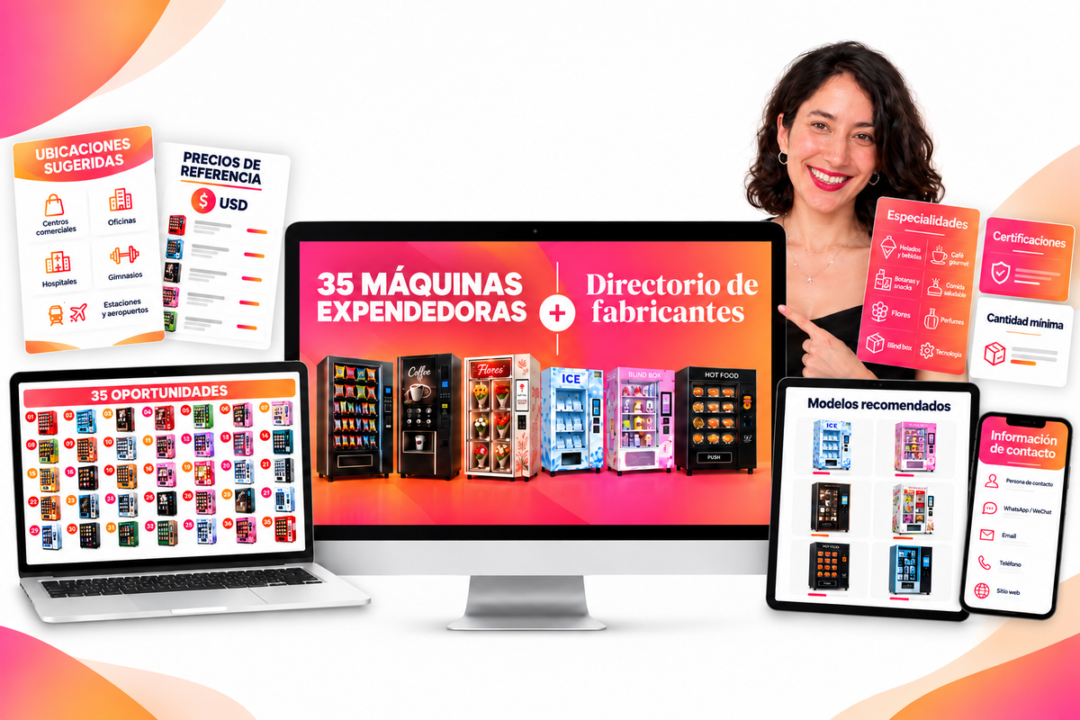 Directorio fabricantes + catálogo 35 máquinas