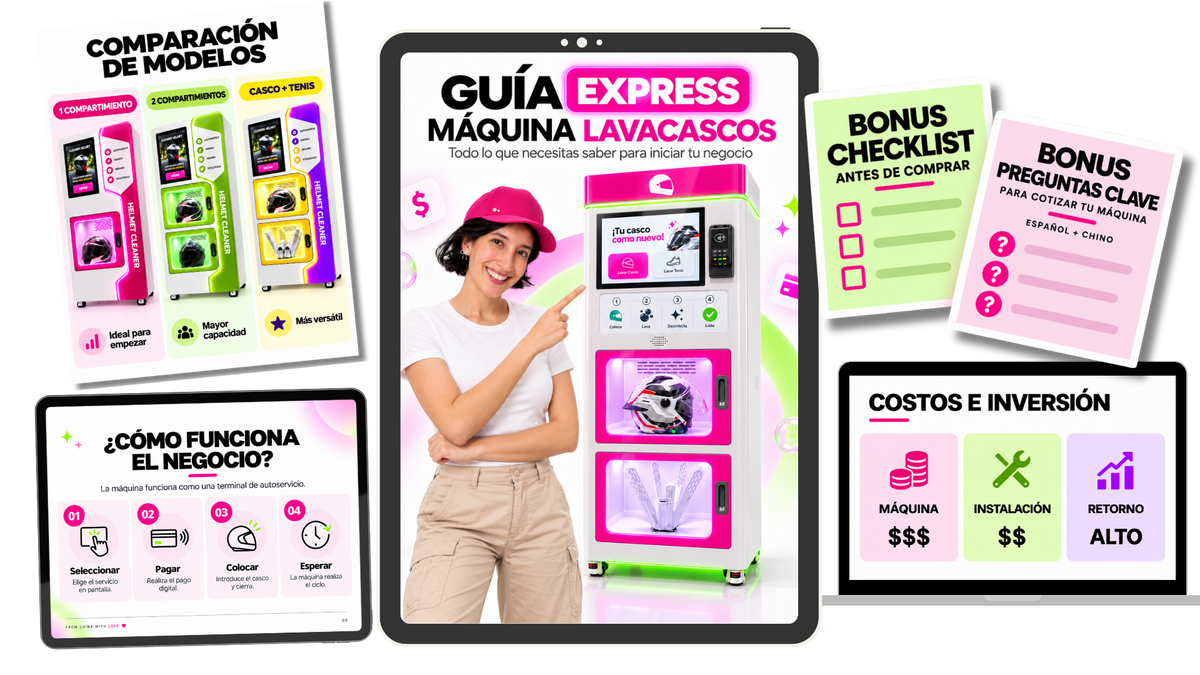 Guía express: máquina lava cascos